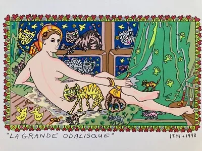 James Rizzi   The Great Odalisque   Original Lithograph • $95.68