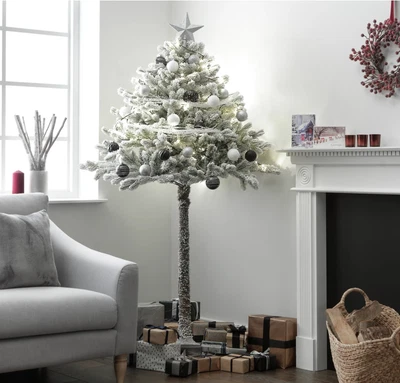 £59.99 • Buy Home 6ft Snowy Half Christmas Tree - Green