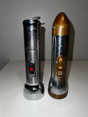 Vintage Bullet Torpedo Style & Eveready Metal Flashlights • $9.99