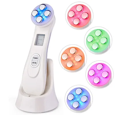 $32.22 • Buy RF 5 In 1 LED Light Photon Therapy Beauty Device Facial Skin Tightening Machine