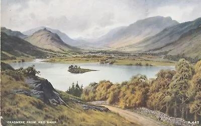 GRASMERE FROM RED BANK Lake District Cumbria - Vintage POSTCARD • £3.99