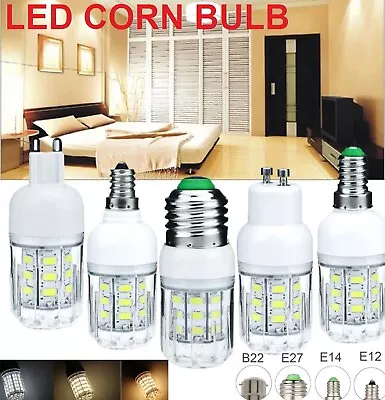 LED Corn Bulb E27 E14 B22 7W 12W Replacement Globe Lamp Spot Light Capsule Lamp • $17.99
