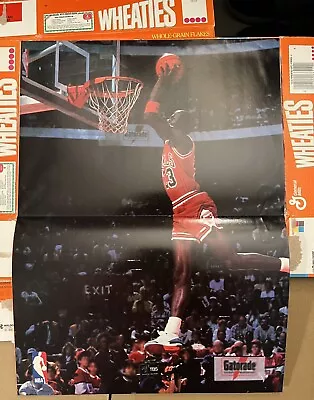 1989 Wheaties Michael Jordan Cereal Boxes With Poster Set (3) Chicago Bulls • $35