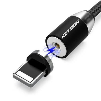 £3.49 • Buy 2 In 1 Magnetic USB Phone Charger | Type-C & IOS | LED Indicator | Braided Cable