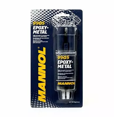 30g MANNOL Epoxy Metal Aluminium Stainless Steel Bond Glue Strong Adhesive • £11.19