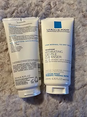 La Roche Posay Toleriane Hydrating Gentle Cleanser Dry Skin Ea 6.76oz Ex 25 2pk • $29.99