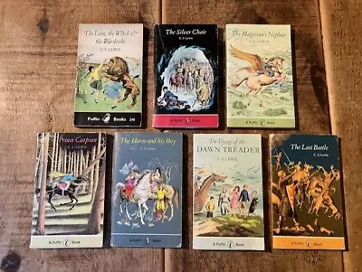 C S Lewis NARNIA Full Matching Set Of 7 Books 1970's Vintage Paperbacks • £21