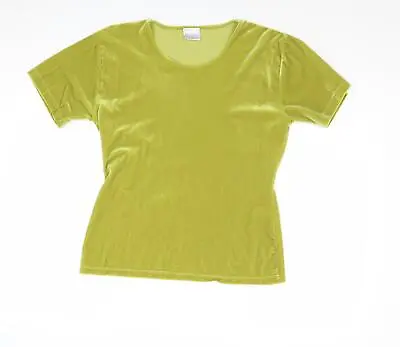 Mackays Womens Green Polyester Basic T-Shirt Size L Round Neck • £3.50