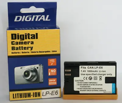 Battery LP-E6N LP-E6 For Canon EOS 5D Mark II III 60Da 60D 70D 6D 7D • £15.55