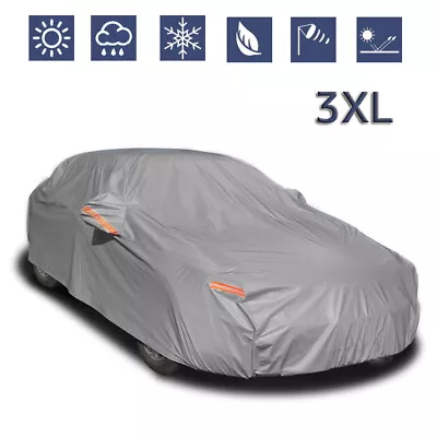 5-Layer Car Cover Waterproof All Weather Outdoor Car Covers For Automobiles • $35.95