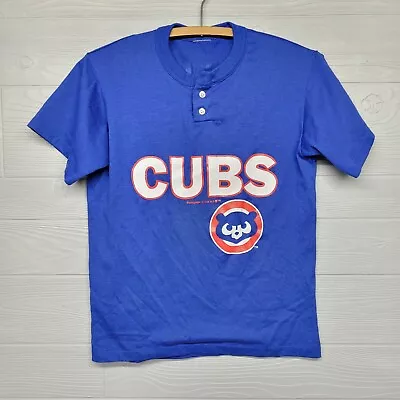 Vintage Swingster MLB Chicago Cubs Blue Tshirt Womens Size Small • $13.50
