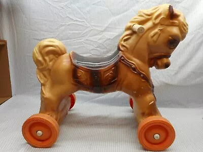 Vintage Wonder Horse Riding Toy On Wheels • $24.97