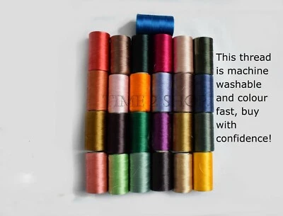 £8.99 • Buy 25 X Silk Sewing Machine Embroidery Threads BROTHER,JANOME,GUTERMAN