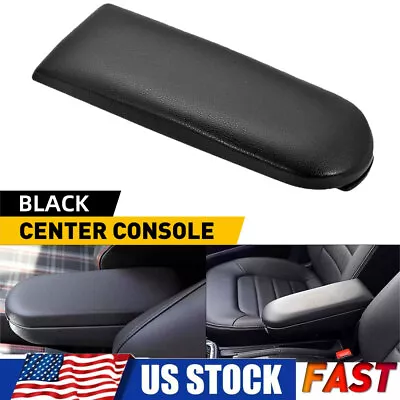 For VW Jetta Beetle 1999-2010 PU Leather Console Armrest Center Cover Lid Black • $15.19