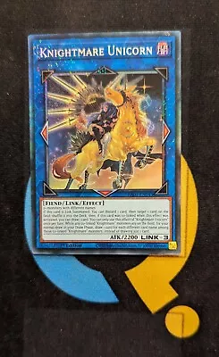 RA01-EN043 Knightmare Unicorn Alt Art Collector's Rare 1st Edition YuGiOh • £2.25