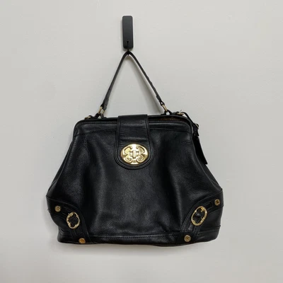 $29.25 • Buy Emma Fox Leather Satchel In Black