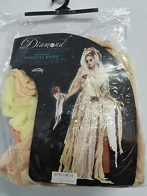 Adult XL Ghostly Bride Style Ladies Fancy Dress Halloween Costume - FREE POST • £14.95
