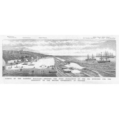 £9.99 • Buy HMS Shah & HMS Amethyst Engaging The Peruvian Ram Huascar - Antique Print 1877