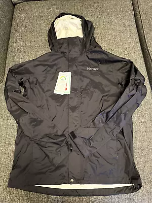 Marmot Men's Precip Eco Jacket In Black Size Medium NWT • $80