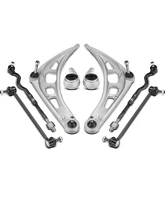 BMW E46 FRONT LOWER CONTROL Arms Ball Joint Sway Bar Link Tie Rod Suspension Kit • $125