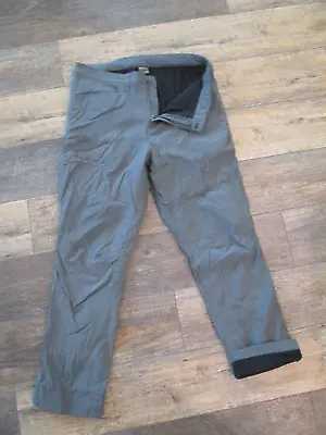 Eddie Bauer Men's Fleece Lined Pants Gray Nylon Sz. 36x32 • $16