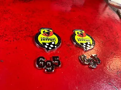 Fiat 500 Abarth 695 Tributo Ferrari Badge Emblem ( 2 Sets ) READ! • $265