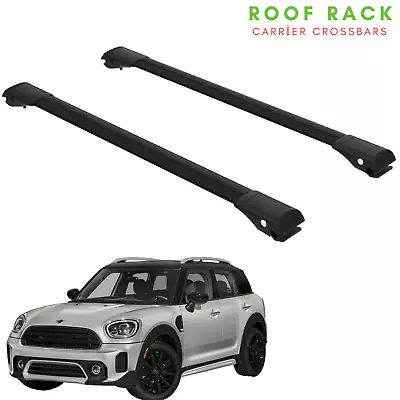 Fits Mini Countryman F60 2017-2023 Roof Rack Cross Bars Car Lugagge Bar Black • $129.99