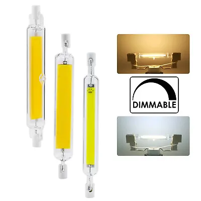 78mm 118mm Dimmable R7s LED COB Bulb Ceramic Glass Tube Light  6W 12W J Type CA • $4.11