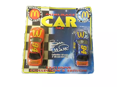 1997 New VINTAGE McDonalds Racing Team Mini-Race Car Set 1:64 Bill Elliott • $4.97