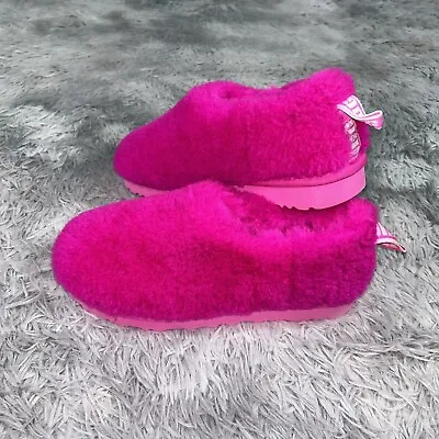 UGG Classic Cozy Women’s Sheepskin Bootie In Rock Rose Hot Pink Size 8 US • $59.99