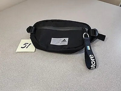 Adidas Black Adjustable Belt Bag Fanny Pack Bumbag • $12.50