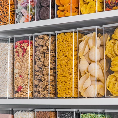 £9.95 • Buy 4x Stackable Airtight Food Containers Storage Kitchen Accessories Cereal Tub Lid