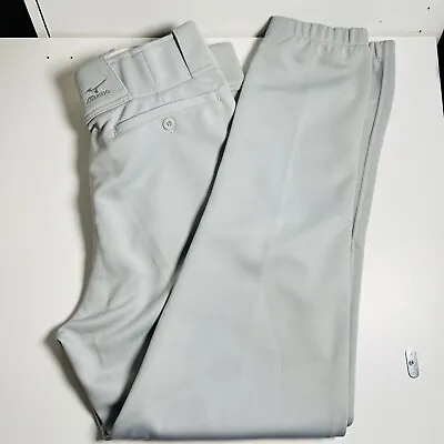 Mizuno Ladies Low Rise Baseball Softball Belted Pants - Grey Size L • $32.11