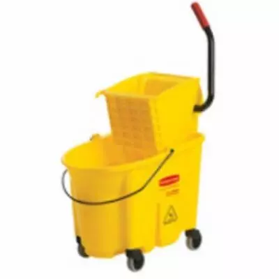 Rubbermaid 7580-21-YEL 0.74 Quart- Sideward Yellow Mop Bucket & Wringer • $107.09