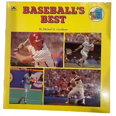 Baseball's Best Paperback Book 1989 Goodman A Golden Look-Look Book VINTAGE • $3.95