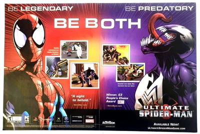 £13.75 • Buy 2005 ULTIMATE SPIDERMAN Xbox PS2 Video Game =  2pg Promo Art Print AD / Poster