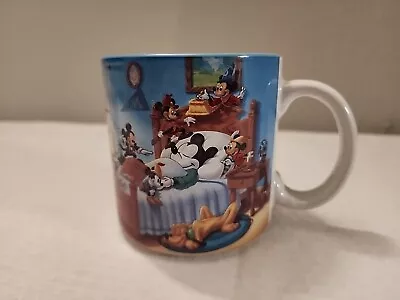 Vintage Disney Micky Mouse Through The Years Coffee Tea Mug Green 10oz. • $5
