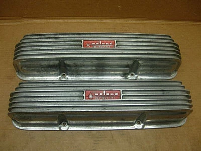$7999.95 • Buy 1960s WEIAND #WFM-542-B ALUMINUM VALVE COVERS FORD FE 428 427 390 HOLMAN MOODY