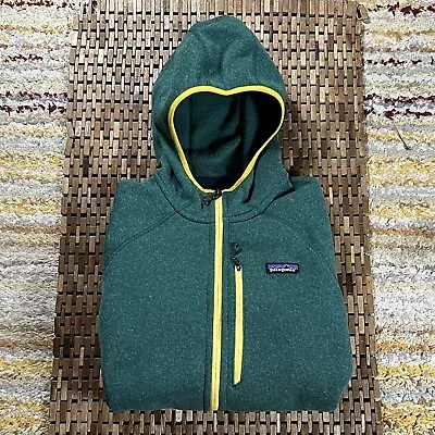 PATAGONIA Performance Better Sweater Hoodie Green Fleece Jacket Men’s Large L • $134.95