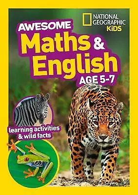 National Geographic Kids : Awesome Maths And English Age 5-7: Home Amazing Value • £3.25