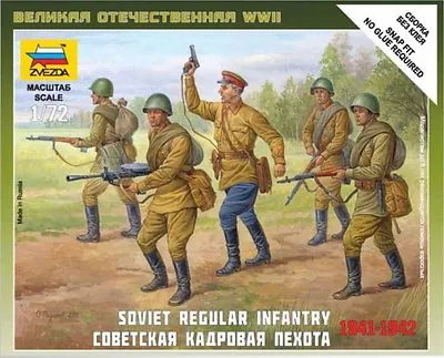 £6.25 • Buy Zvezda 1/72 WWII Soviet Regular Infantry 1941-42 # 6179 - Plastic Model Figures