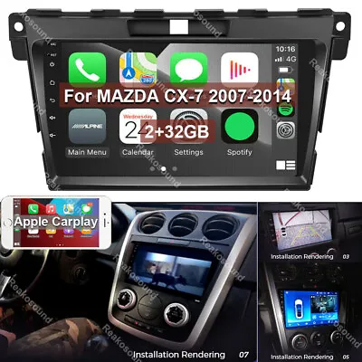 9  2+32G For Mazda CX-7 2007-2014 Car Stereo Radio Android 13 GPS Nav CarPlay BT • $159.99