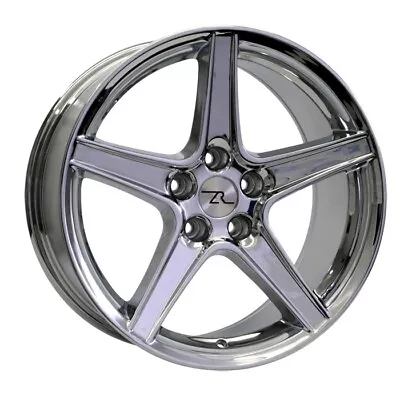 18  Chrome Mustang Saleen Style Staggered Wheels 18x9 18x10 5x114.3 94-04 • $879