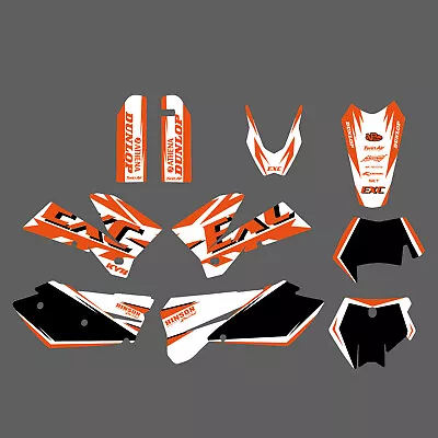 Team Graphics Backgrounds Decals Stickers Kit For KTM 125-525 EXC 2005 2006 2007 • $49.99