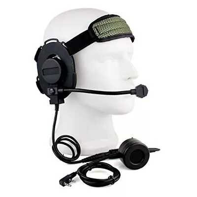 HD01 Z Tactical Bowman Elite II 2 Pin Headset Earpiece With U94 Style PTT • £42.99