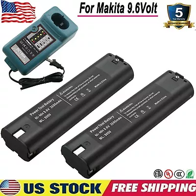 9.6V Ni-MH Battery DC1804 Or Charger For Makita 9000 9001 632007-4 191681-2 9033 • $19