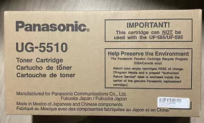 Genuine OEM Panasonic UG-5510 Toner Cartridge Black Factory SEALED!!! • $39.99