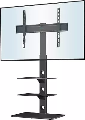 BONTEC Universal Floor TV Stand For 30-70 Inch LED OLED LCD Plasma Flat Black  • £61.69