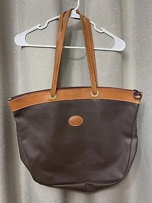 Longchamp Leather And Canvas Tote Bag Made In France • $65