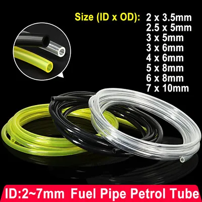 Polyurethane Petrol Fuel Gas Line Hose Pipe Trimmer Chainsaw Blower Engine 2-7mm • $2.21